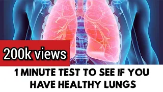 1 Minute Test to check your Lungs | Everyday Practice to Increase oxygen Level | Test for Immunity