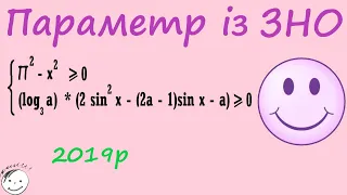 Параметр із ЗНО 2019 року, пробна сесія.  Логарифмічний параметр.