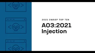 2021 OWASP Top Ten: Injection