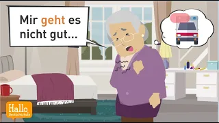 Learn German | Help! My grandmother is on the floor! | @halldeutschschule