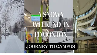 A Snowy Weekend in Edmonton || JOURNEY to NAIT || Madhvi Mohan