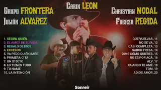 Carin Leon, Grupo Frontera, Julion Alvarez, FuerzaRegida, Christian Nodal Musica de Banda 2024