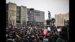 Острый Угол в эпицентре забастовки избирателей 28 января | Москва, Тверская площадь