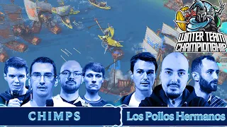 CHIMPS vs Los Pollos Hermanos - Winter Team Championship HALBFINALE - Age of Empires 4 [Deutsch]