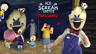 Exploring Ice Scream 8 - Ice Scream : United Gameplay | Dk Dost |  Shiva And Kanzo Gameplay