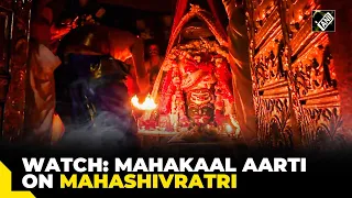 MP: Priests perform Mahakaal ‘aarti’ at Mahakaleshwar Temple in Ujjain on Mahashivratri