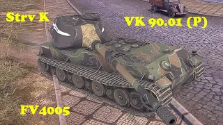 VK 90.01 (P) ● Strv K ● FV4005 - WoT Blitz UZ Gaming