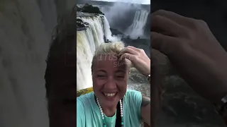Теона Контридзе на водопаде Игуасу