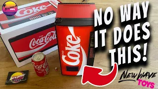 NEW WAVE TOYS COCA COLA MINI FRIDGE REVIEW! It does what?