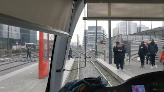 [Tram Cab Ride] Ligne 3 du tramway de Lyon / Meyzieu - Les Panettes ➡ Gare Part-Dieu - Villette