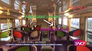 TER Nomad Normandie VO2N + BB15000R  From Paris to Mantes La Jolie SNCF French Train Intercity.