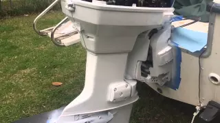 Painting Outboard Johnson/Evinrude 115