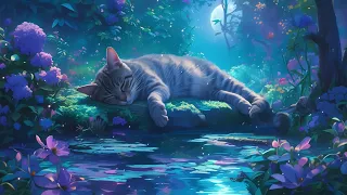 Calming Music for your Cats - Relaxing Music for Stress Relief, Beautiful Music with purring sounds