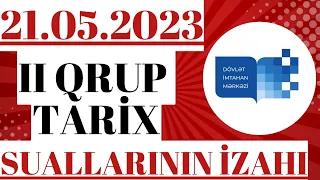 21.05.2023 II Qrup Tarix sualları | 21 May Blok İmtahanı tarix sualları #blokimtahanı