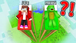 JJ vs Mikey TALLEST BED Battle in Minecraft! - Maizen