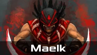 Maelk - Bloodseeker, Mid Lane (Jun 30, 2017) | Dota 2 patch 7.06 gameplay