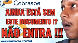 🚨ATENÇÃO INSS-SEM ESTE DOCUMENTO NÃO FAZ A PROVA DO CONCURSO INSS.