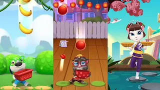 My Talking Angela 2 vs My Talking Tom 2 vs My Talking Hank 2 islands Gameplay Android ios