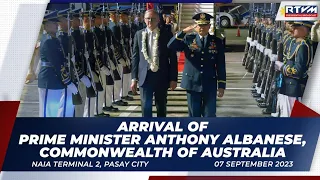 Arrival of Prime Minister Anthony Albanese, Commonwealth of Australia 9/7/2023