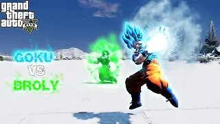 GTA 5 - Goku vs Broly | The Legendary Super Saiyan | Dragon Ball Super: Broly | DBZ Mods