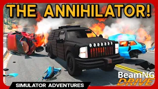 INDESTRUCTIBLE 20 Ton SUV With 2400HP! - BeamNG Mods - Annihilator V2