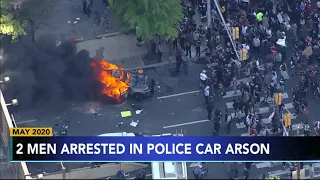 2 charged with torching police vehicle in Philadelphia during protest over death of George Floyd