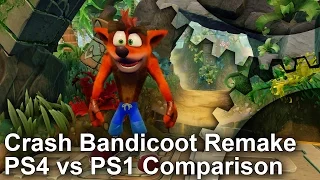 Crash Bandicoot PS4 Remake vs PS1 Graphics Comparison