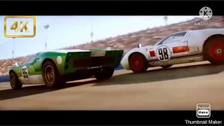 Ford vs Ferrari Daytona scene running in the 90s