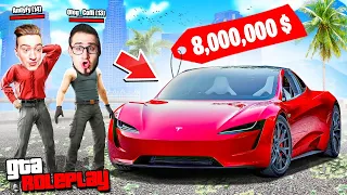 ВЫИГРАЛ НОВУЮ TESLA ROADSTER ЗА 8.000.000$ ИЗ ЗОЛОТОГО КЕЙСА ! НЕРЕАЛЬНОЕ ВЕЗЕНИЕ ! (GTA 5 RP)