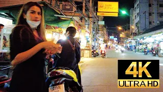 Pattaya 4K Walk Saturday Night. Soi LK METRO, Soi Bua Khao, TREE TOWN. Soi 13/2. 26th Feb 2022.