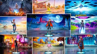 Evolution of All Fortnite Lobby Backgrounds (Chapter 1 Season 1 - Chapter 4 Season 4)