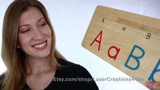 Montessori Alphabet Trace Board Educational Toy Alphabet Learning Preschool Tool Gift for Kids