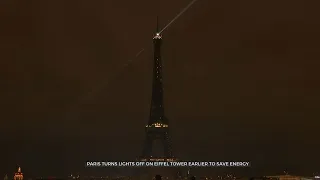 Eiffel Tower Shuts Off Lights Early As Part Of Initiative To Save Electricity