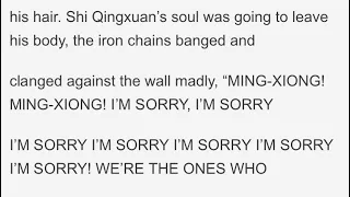 MING-XIONG! MING-XIONG! I’M SORRY, I’M SORRY! || beefleaf angst || tian guan ci fu - (spoilers n tw)