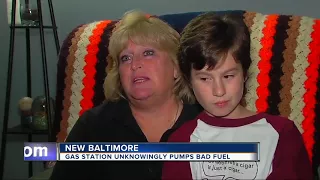 New Baltimore gas station unknowingly pumps bad gas