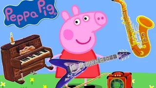 Peppa Pig & Musical Instruments for Kids | The Little Orchestra Compilation - From Baby Teacher