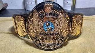 real wwf round cut winged eagle belt!