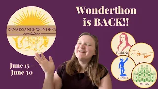 WONDERTHON IS BACK!! || The Renaissance Wonders Readathon Announcement
