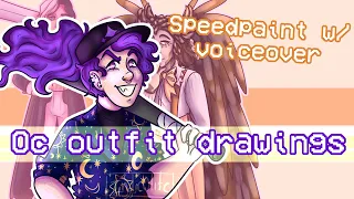 Drawing some ikea au characters! || Oc speedpaint w/ voiceover