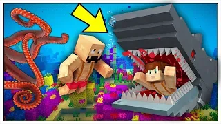 HOW TO SURVIVE IN THE MOST DANGEROUS OCEAN IN MINECRAFT!