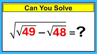 Nice Square Root Math Simplification