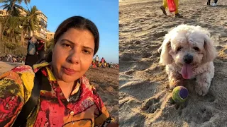 BHOLA DAAKU aur uski MAA at the beach!