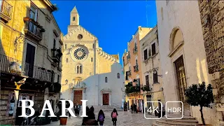 Bari Discovery 🇮🇹: A Walking Tour Through Coastal Charm , 2024 4k 60fps Wanderlust Walk