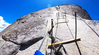 Hiking the Half Dome Cables in Yosemite