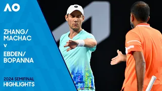 Machac/Zhang v Bopanna/Ebden Highlights | Australian Open 2024 Semifinal