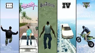 Ragdoll Physics Comparison in GTA games! (GTA III to GTA V)