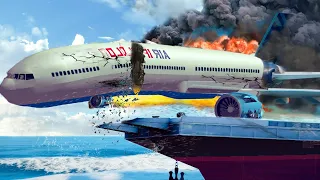 Emergency Landings In The Aircraft Carrier - Airplane Crashes & Landings! Besiege plane crash