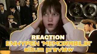 ENHYPEN ‘MEMORABILIA’ / REACTION / реакция на превью альбома DARK MOON 🌙