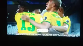 BRAZIL GOAALLLL 4 PERO 0 WHATTTA GOAL BY RICHARLISION ASSISTED BY NEYMAR BRAZIL VS PERU