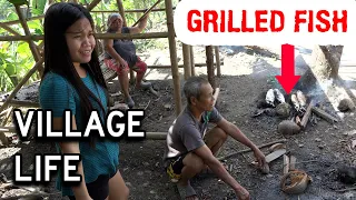 Philippines Village Family Day!  We're Cooking Grilled Fish.